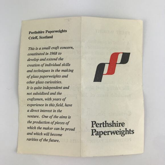 Perthshire 1980D Fruit 3D Pear Orange Lemon Plums Latticinio Paperweight Cert - Picture 11 of 16